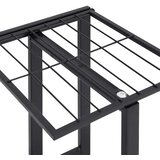  Stalak za cvijeće s 5 katova 44 x 23 x 100 cm crni željezni | Eponuda.com