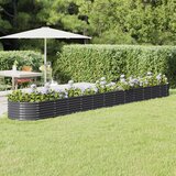 Furnova Visoka greda iz prašno premazanega jekla 512x80x36 cm antracit, (21920834) Cene