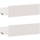vidaXL Krevet s regalom za knjige bez madraca bijeli 75x190cm borovina | shoptok.hr