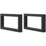  Zidna polica za umivaonik od čelika i masivne hrastovine Smeđa 60 x 40 x 2 cm | Shoptok.si