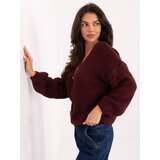 RUE PARIS Sweater-MI-SW-0309.89-burgundy Cene