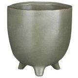  Okrugla tegla za cvijeće Elly (Ø x V: 12 x 13,5 cm, Keramika, Zelena) | shoptok.hr