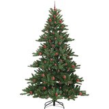 vidaXL Umjetno božićno drvce s nogom with LEDs s stalakom 240cm PVC | shoptok.hr