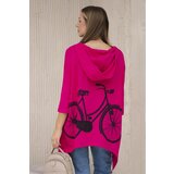 Kesi Sweatshirt with fuchsia bicycle print | Shoptok.si