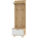 MID.YOU Garnitura za predsoblje KLEO, smeđa/bela | Eponuda.com