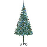 vidaXL Umestno božično drevo med 300 LED Zelena 180 cm PVC in Jeklo | Shoptok.si