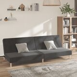  The Living Store Kavč dvosed z ležiščem temno sivo blago - Raztegljiv Kavč, (21448075) Cene