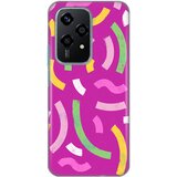 torbica silikonska print za honor 200 lite happy lines pink