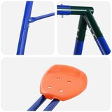  Set vanjskih ljuljački Šareni Čelik i PE - Crvena Swing sjedalo + ljestve + disk klackalica + klackalica | shoptok.hr