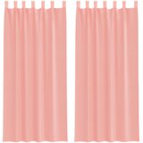 vidaXL Voile zavese z zankami 2 kosa roza 140x225 cm, (5000298120) Cene