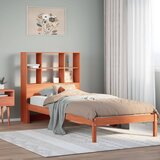 vidaXL Krevet s regalom za knjige bez madraca 100 x 200 cm od borovine Cijene