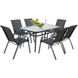 baštenski set set 2 valencia sto 150 x 90 x 70 cm i 6 stolica