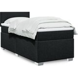  The Living Store Box spring postelja z vzmetnico črna 100x200 cm blago - Box Spring Postelja, (21497088) Cene