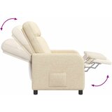  Fotelja s nagibom Krem Tkanina | shoptok.hr