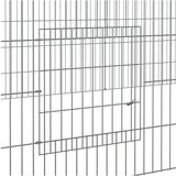 vidaXL Kavez za zečeve s 3 panela 325x109x54 cm od pocinčanog željeza | shoptok.hr