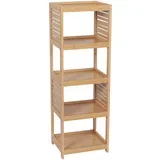 tendance kupatilski ormarić sa 5 polica trinidad 37X30X109CM mdf bamboo 9932764