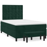  Krevet box spring s madracem tamnozeleni 120x190 cm baršunasti | shoptok.hr
