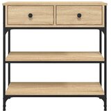  Konzolni stol boja hrasta sonome 72,5x25x75cm konstruirano drvo | shoptok.hr
