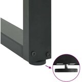  Noge za jedilno mizo v obliki črke U, 3 kosi, antracitne, 80 x (72-73) cm, jeklo, (22124017) | Shoptok.si