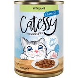  Varčno pakiranje Catessy koščki v omaki ali želeju 24 x 400 g - Z jagnjetino v želeju | shoptok.hr