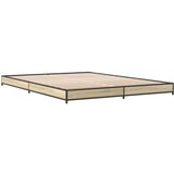  Okvir za krevet boja hrasta 120x190cm konstruirano drvo i metal | shoptok.hr