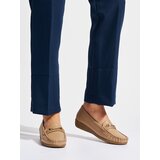 Shelvt Beige women's loafers with decoration Cijene