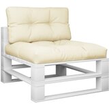  Jastuci za palete 2 kom krem od tkanine Krema 70 x 70 x 12 cm | shoptok.hr