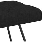  Klupa s gumbastim tkanjem Crna 110 x 40 x 46 cm Tkanina | shoptok.hr