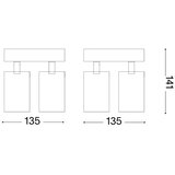 Ideal Lux - LED spot lampa DYNAMITE 4xGU10/7W/230V CRI 90 mesing | Eponuda.com