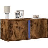  Zidni TV ormarić s LED svjetlima boja hrasta 80x31x35 cm | shoptok.hr