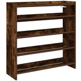 Maison Chic Regal za čevlje - Polica za čevlje dimljen hrast 80x25x81 cm inženirski les, (21776573) Cene