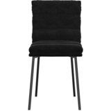  Blagovaonske stolice 2 kom crne baršunaste Black | shoptok.hr