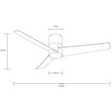  Immax NEO 07135-B-LED Plafonski ventilator FRESH 18W/230V Wi-Fi Tuya crna +daljinski upravljač | Eponuda.com