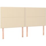 Maison Chic Posteljno vzglavje - Vzglavna omarica 4 kosa krem 90x5x78/88 cm blago, (22077101) Cene