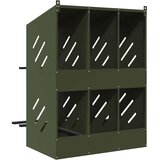 vidaXL Kutija za gniježđenje za piliće s 6 odjeljka metalna | shoptok.hr