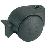 DÖRNER&HELMER Dvojno kolo (Premer kolesc: 40 mm, Nosilnost izdelka: 20 kg, Navadni ležaj, Z zadnjo luknjo in zavoro, Premer hrbtne odprtine: 8 mm) | Shoptok.si