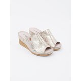 GOODIN Light beige women's wedge flip-flops | shoptok.hr
