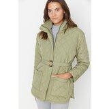 Trendyol Green Wide Cut Oversize Arched Quilted Down Jacket Cene
