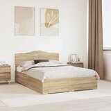  Konstrukcija postelje Sonoma hrast 150 x 200 cm Konstruiran les, (5000102177) | Shoptok.si
