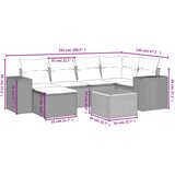  7-dijelni set vrtnih sofa sivi od poliratana | shoptok.hr