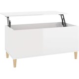  Stolić za kavu sjajni bijeli 90x44,5x45 cm konstruirano drvo | shoptok.hr