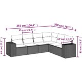  6-dijelni set vrtnih sofa od poliratana s jastucima svjetlosivi | shoptok.hr