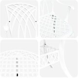  Vrtni set za objed 5 pcs Bijelo Aluminij | shoptok.hr