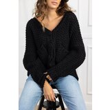 Beloved Abigail chunky pletena jopa črna | Shoptok.si