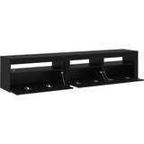 TV omarica z LED lučmi 2 pcs Črna Orehovina 195 x 35 x 40 cm, (5000098383) | Shoptok.si