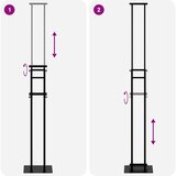  Stalci za sajmove Crna 30 x 24 x 214 cm Čelik | shoptok.hr