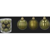 Molarem Home Set od 12 kuglica za božićno drvce – 5 cm, maslinasto zelena | shoptok.hr