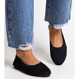 Gemre Black Fabric Ballet Flats Yafia | shoptok.hr