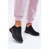Boto Slip On Fabric Sports Shoes Women Black Minstina | Shoptok.si