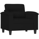  3-dijelni set sofa s jastucima crni od mikrovlakana | shoptok.hr